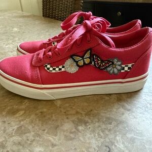 Vans Pink Butterfly Like New Condition Sneakers